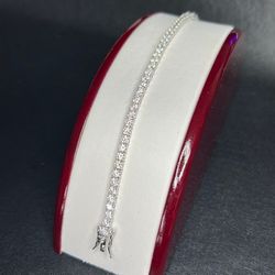 Silver Tennis Bracelet 