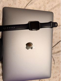 Macbook and apple watch (chargers are included)