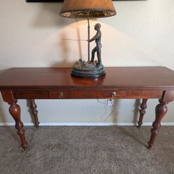 Ethan Allen British Classics Mahogany Console Folding Dining Table 