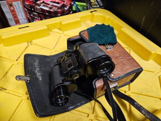 Vintage Bushnell Binoculars with Leather Case