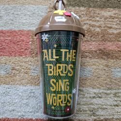 Disney Tiki Room Travel Tumbler w/ Straw (New)