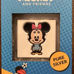 1 oz Silver  2021 Chibi Coin: Minnie Mouse Limited Mintage