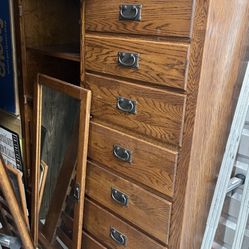 King Sleigh Bed Frame With Matching Armoire And Mirrored Door