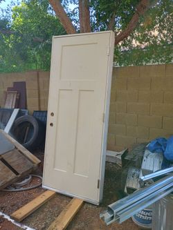32x80 three panel exterior door right hand in swing