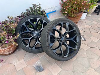 Black Snowflake Chevy rims 24inch