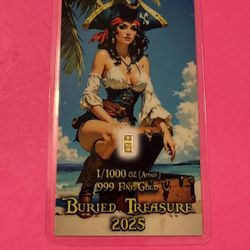 1/1000 Ounce Gold Buried Treasure 2025 