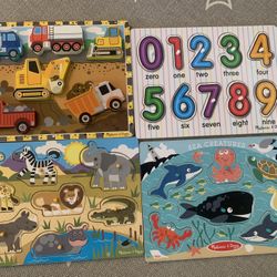Melissa & Doug Wooden Toddler Puzzles