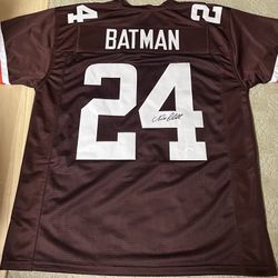 Nick Chubb “Batman” Autographed Cleveland Browns Jersey With COA