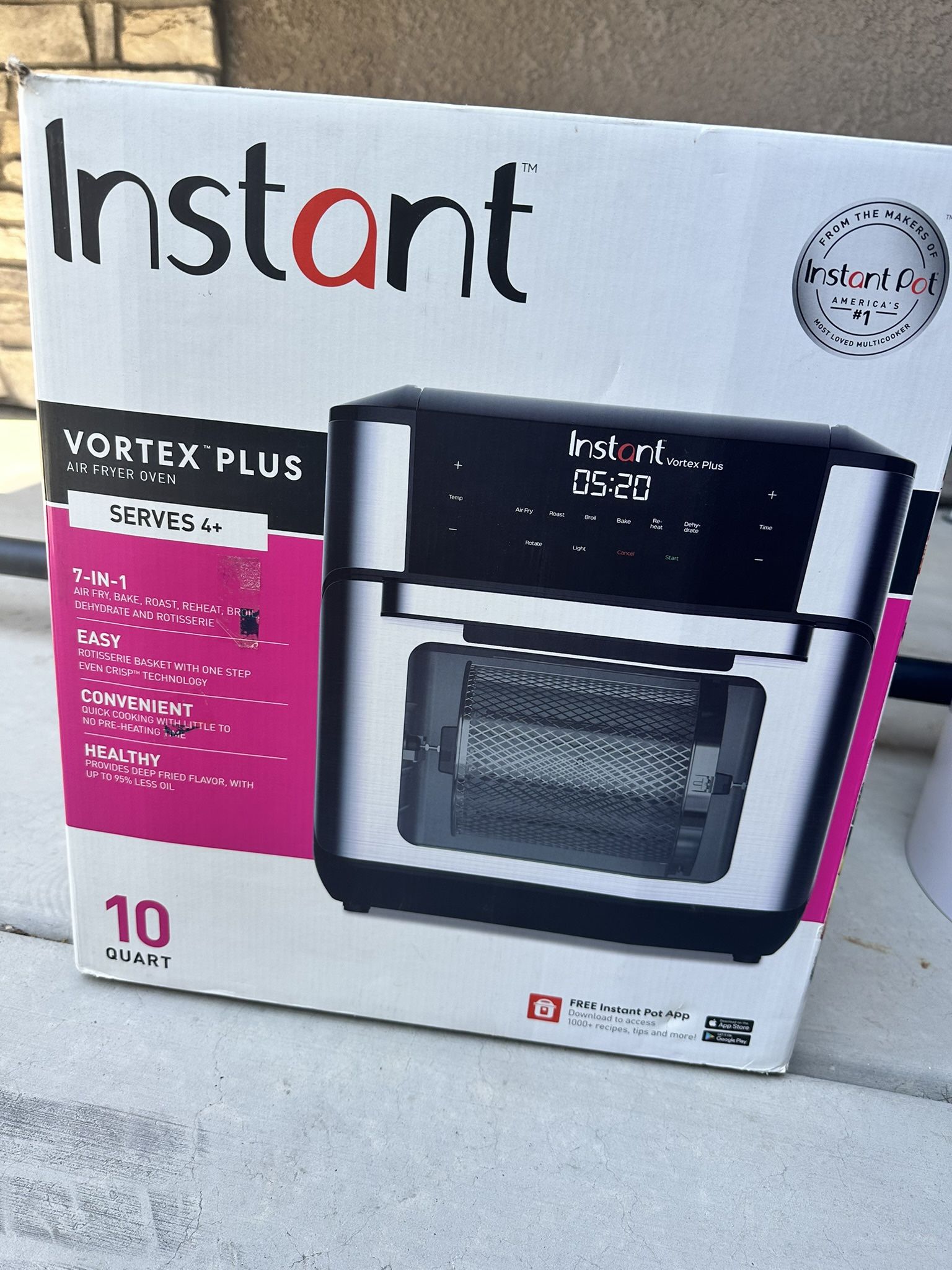 Instant Vortex Plus 10 Quart Air Fryer Oven