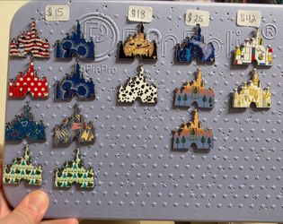 Disney castle pins!