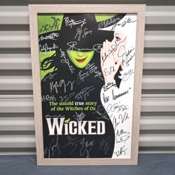 Wicked Tour Poster Cast Signed San Diego 2009 31 Autographs 22x14