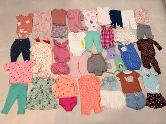 Baby Girl Clothes Lot 6 Months Carter’s Nike Disney Dresses Outfits