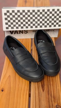 Vans Black skate Loafers 12