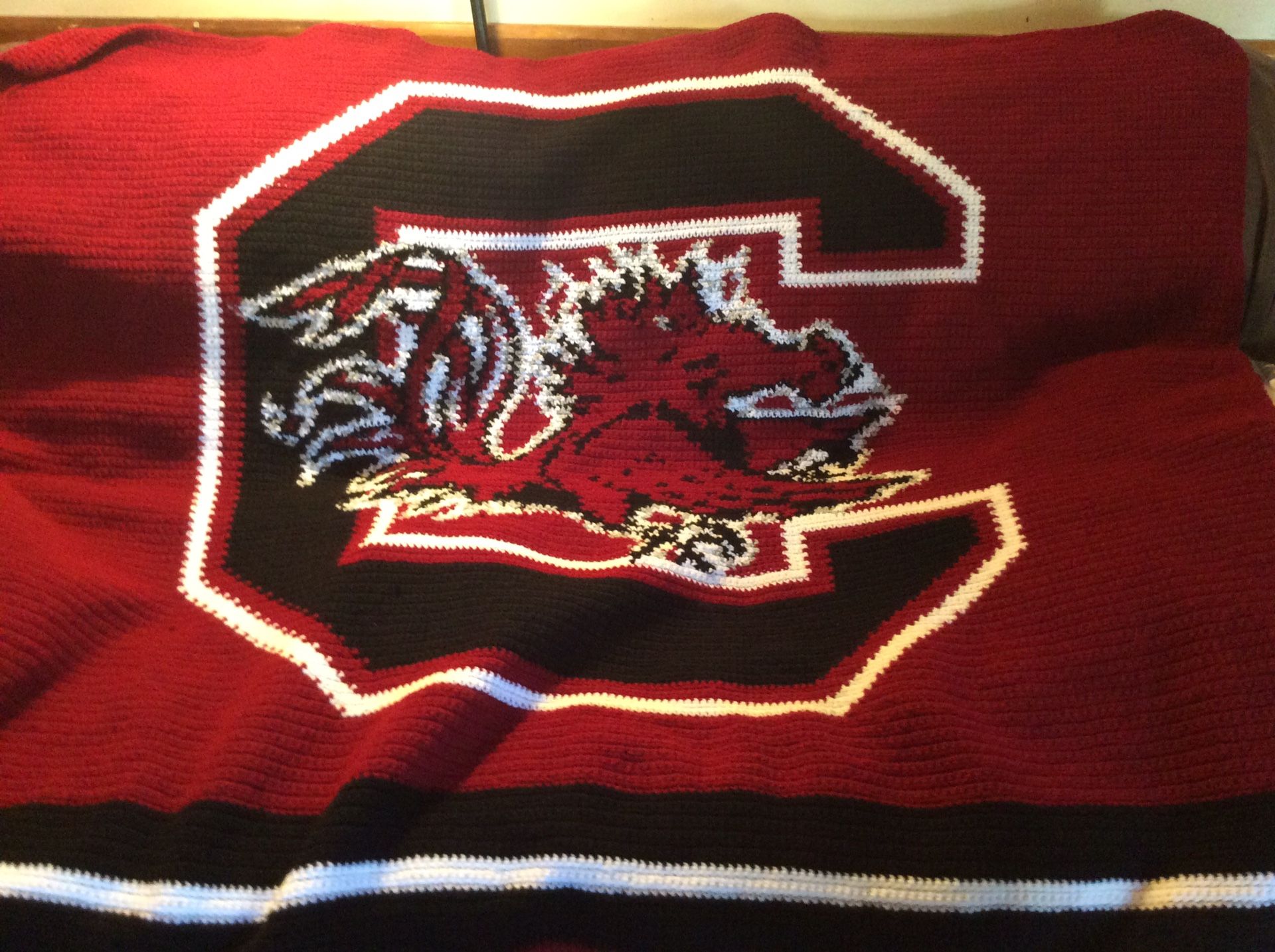 Custom hand made crochet blanket.