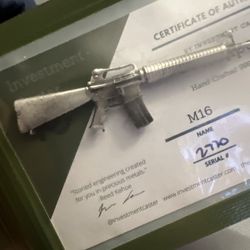 Hand Pour M16 Silver By Investment Caster