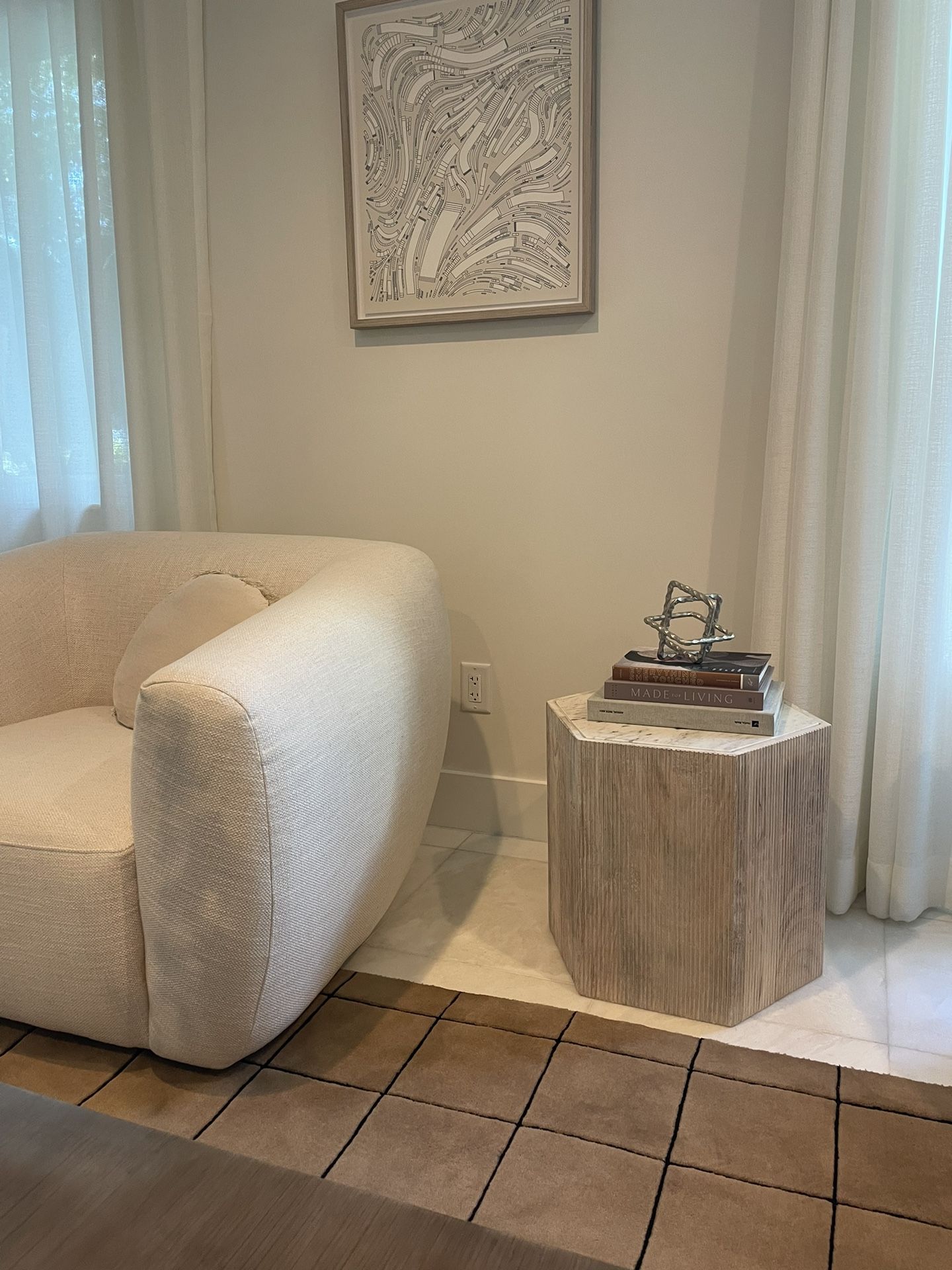 Marble Side Table For Sale