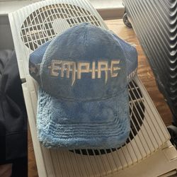 empire fuzzy cloud blue trucker hat