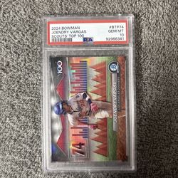 2024 Bowman Bowman Scouts Top 100 Joendry Vargas #BTP-74