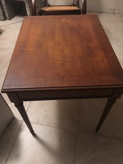 Antique Wood End Table 22x28x23”