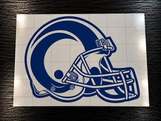 LA Rams Helmet Vinyl Decals 🏈 2 Pack – Blue & White – $18