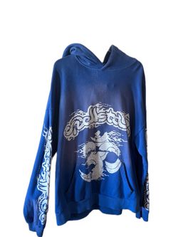 Hellstar Blue Graphic Hoodie
