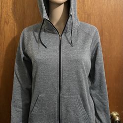 Gray Champion Hoodie Jacket Size Medium 