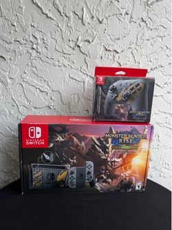 Brand New Nintendo Switch Monster Hunter Rise Deluxe Edition Bundle