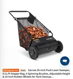 Garvee 26-Inch Push Lawn Sweeper