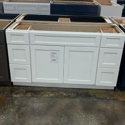 bathroom vanities 60" - 6 soft close drawers