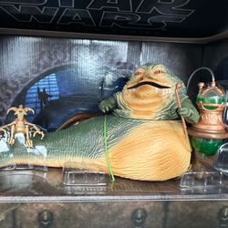 SDCC exclusive Hasbro Star Wars Jabba the Hutt & Salacious Crumb 6 inch Action Figure. 