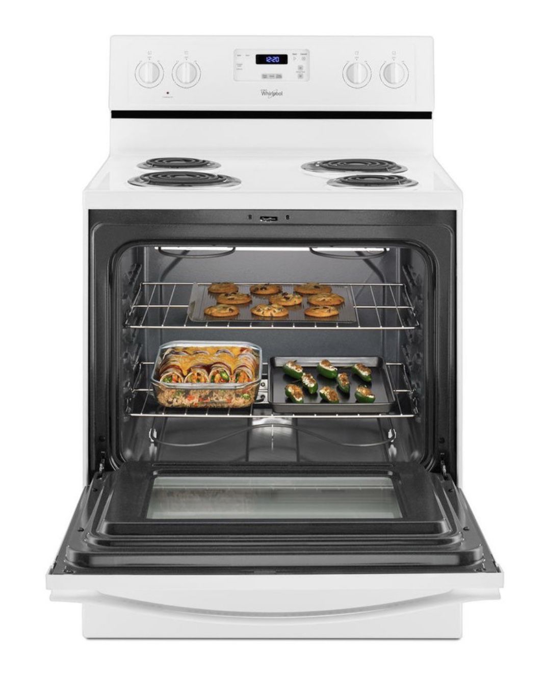 NEW - Whirlpool 4-Element 4.8-cu ft Freestanding Electric Range Oven - FIRM