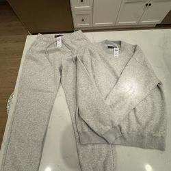 Abercrombie & Fitch Matching Men’s Set Medium Grey Crewneck & Small Greg Joggers - Brand new with tag original price $130!!