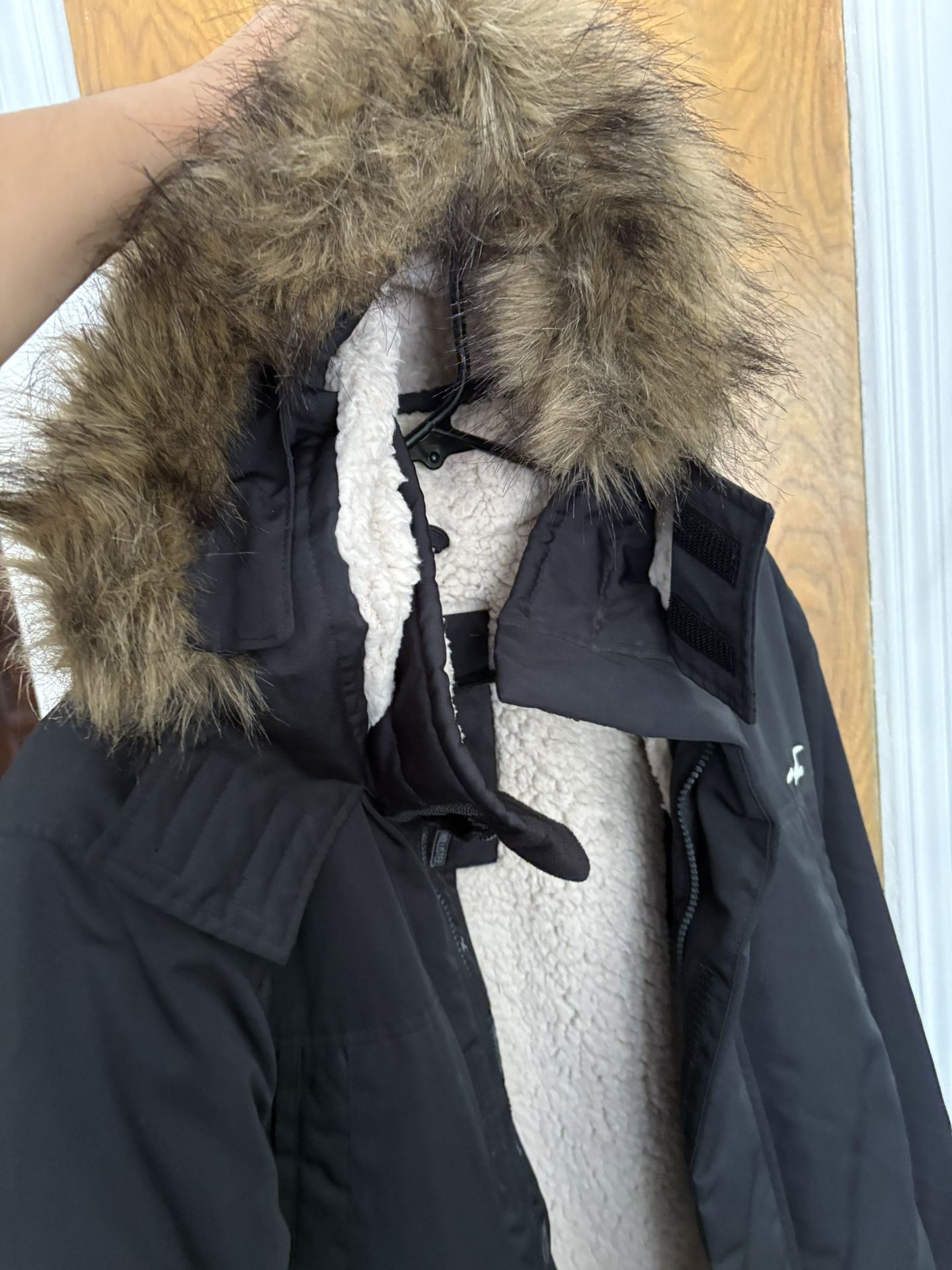 Black Hollister Co. Sherpa lined jacket Size Men’s medium