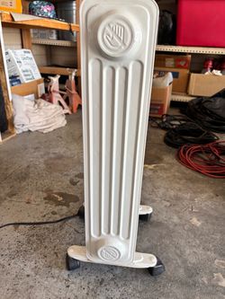 White Oil-Filled Radiator Space Heater