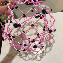 Pink and Black Expandable Ball Toy