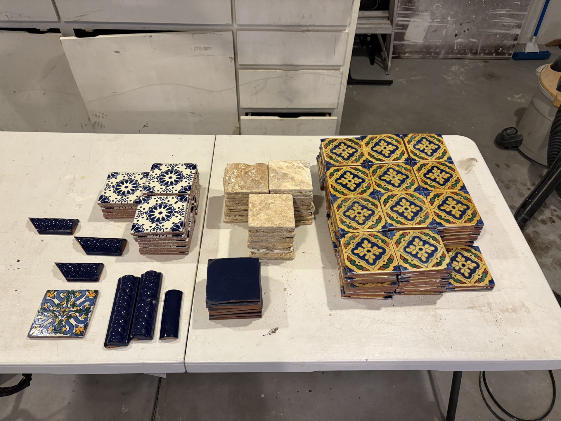 Talevera & Travertine Tile