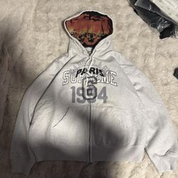 Supreme x MM6 Maison Margiela Zip Up Hooded