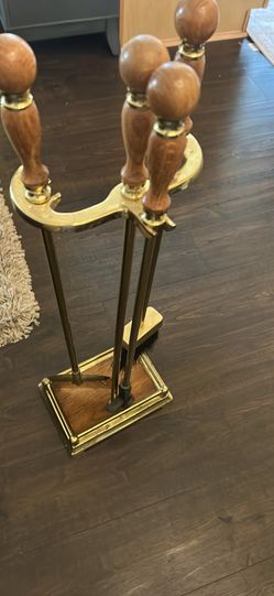 Vintage fireplace set