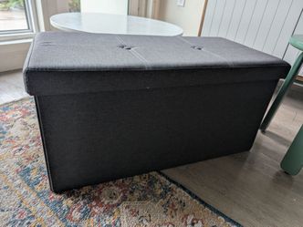 Folding Storage Ottoman Bench