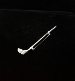 3.35" x .6" Handcrafted Solid Sterling Silver Golf Club, Pin Brooch, signed