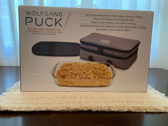 Wolfgang Puck 3.6-Qt Glass Baker with Insulated Bag