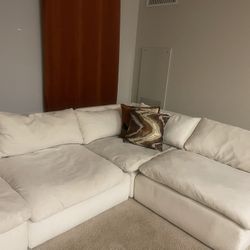 Sectional Couch And Pillow Covers And Curtains  For Sale