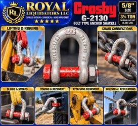 Crosby G-2130 5/8" Bolt Type Anchor Shackle