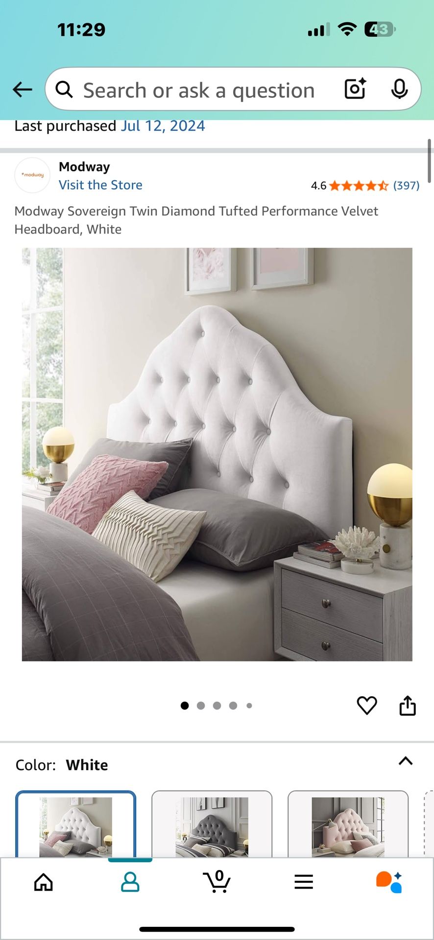 Twin Tufted Headboard