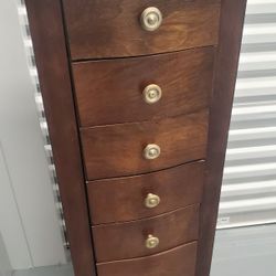 Wooden Jewelry Armoire - 42"