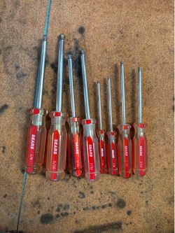 Sears ball-end hex screwdrivers Lot