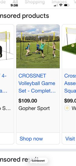 Crossnet Volleyball Game