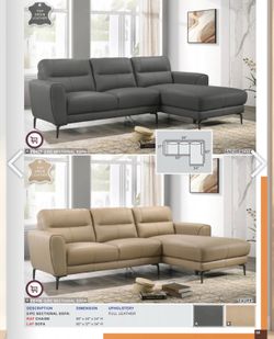 Real leather sofa new in box  / only black available