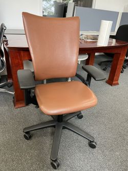 Allsteel Real Leather Chair