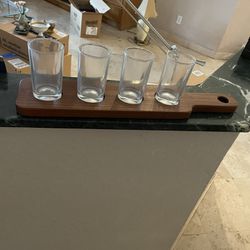 Shot Glasses With Tray